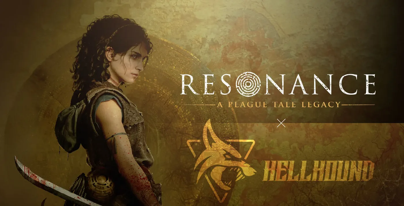 Resonance: A Plague Tale Legacy x Hellhound: PowerColor's co-branded key art for the Hellhound RX 9070 XT Resonance Edition